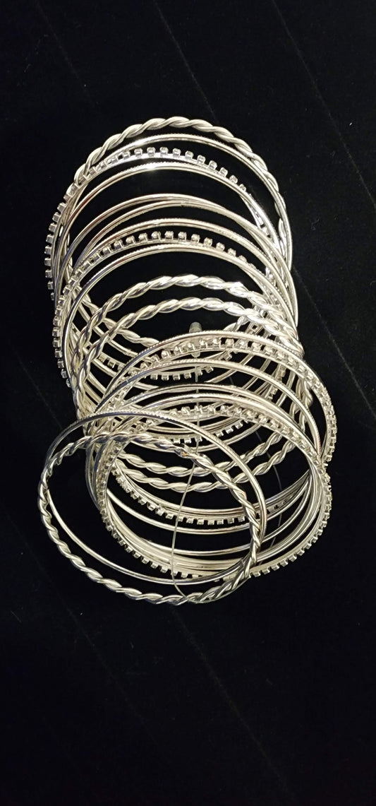 Silver Bangles