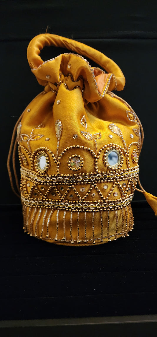 Golden polcha bags