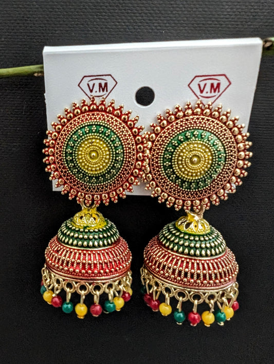 Colorful Drum Earring